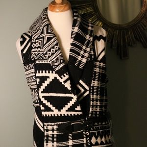 Ralph Lauren black and white sweater vest